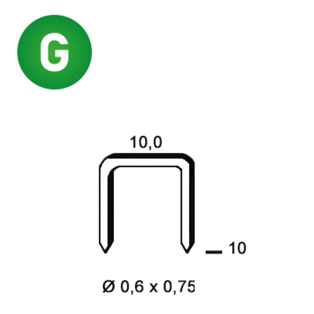 10000 AGRAFES VF-10 GALVA - ALSAFIX - 6VF101