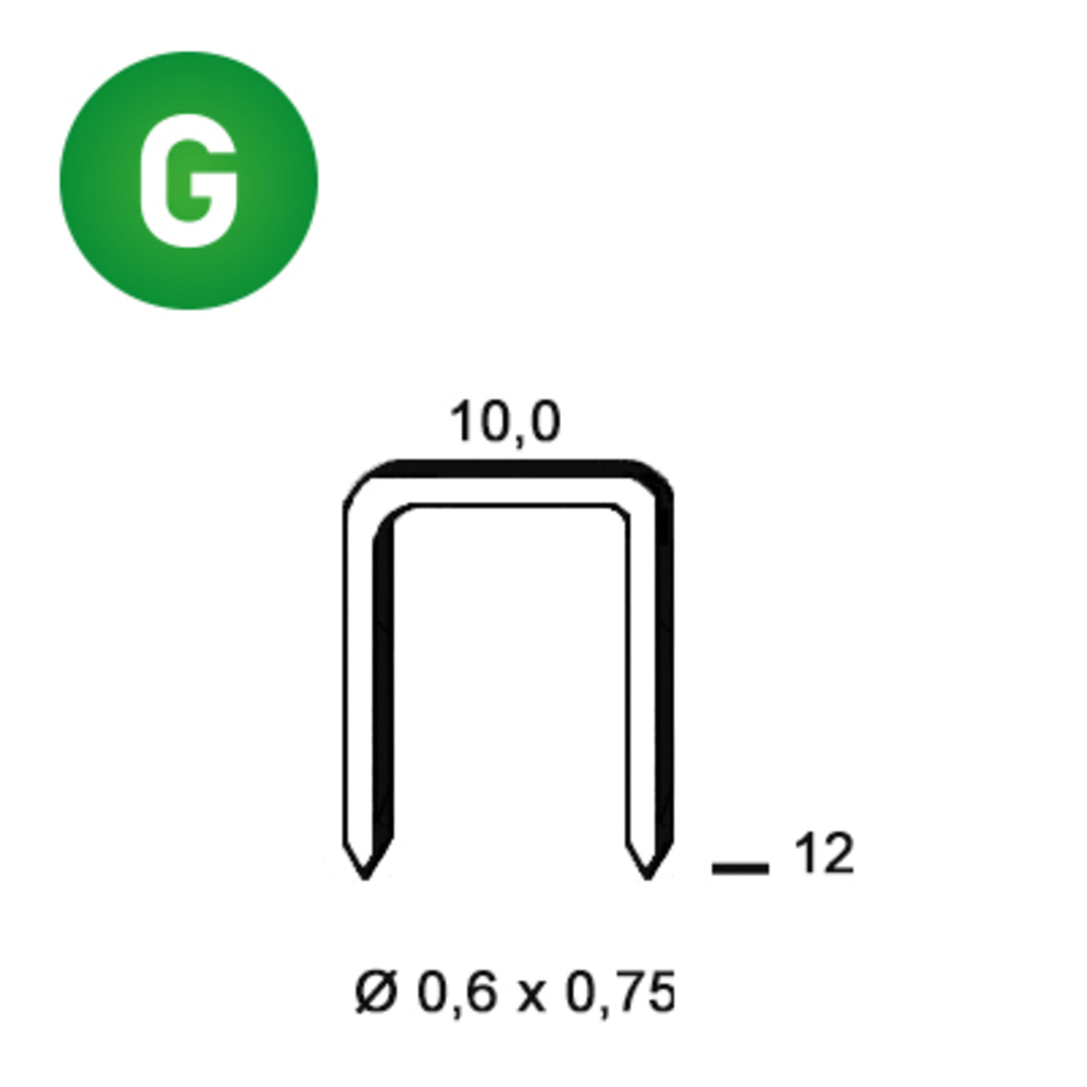 10000 AGRAFES VF-12 GALVA - ALSAFIX - 6VF121