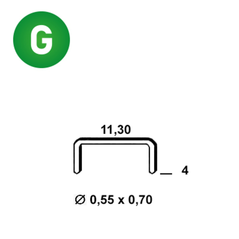 10000 AGRAFES VX-04 GALVA - ALSAFIX - 6VX041