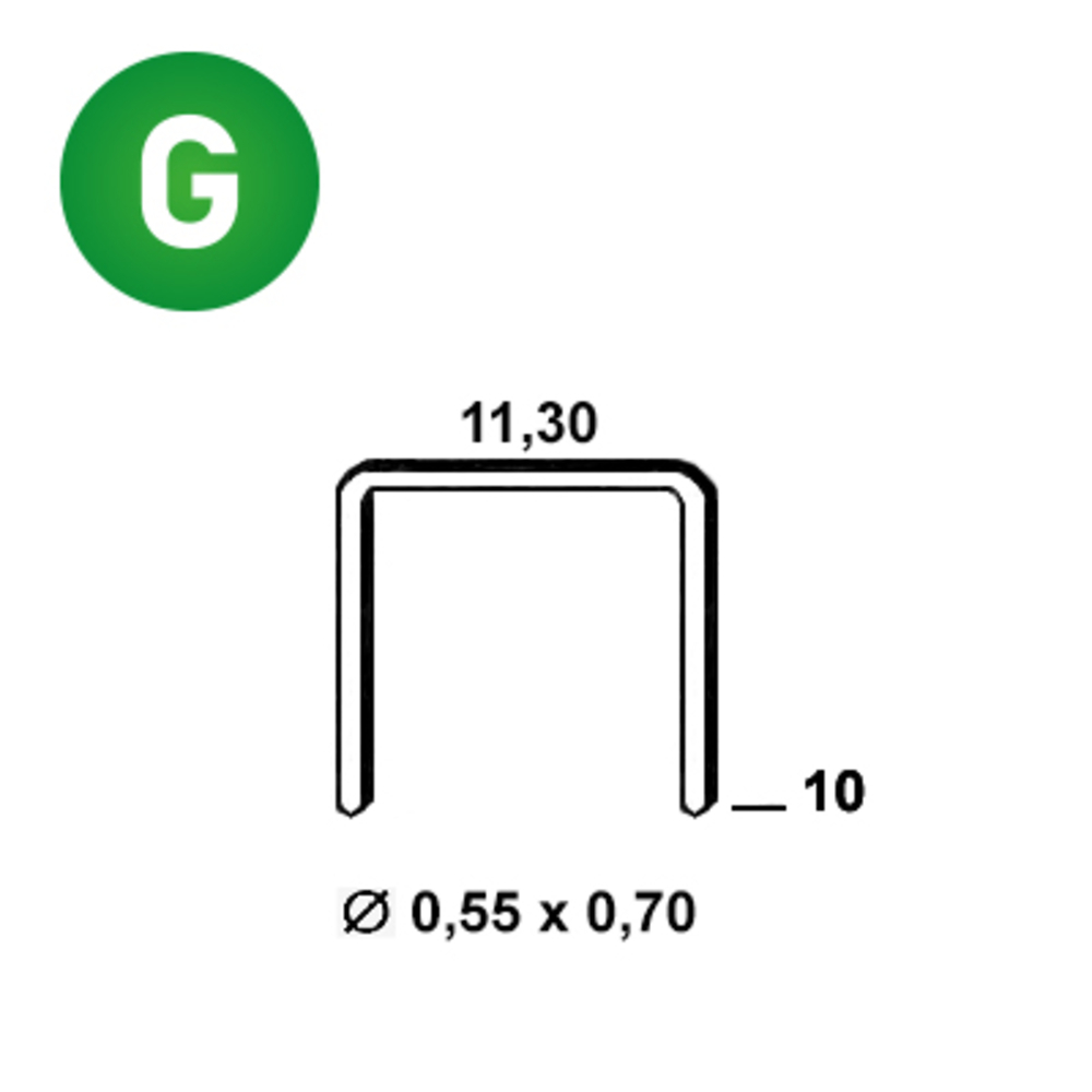 4000 AGRAFES VX-10 GALVA - ALSAFIX - 6VX101