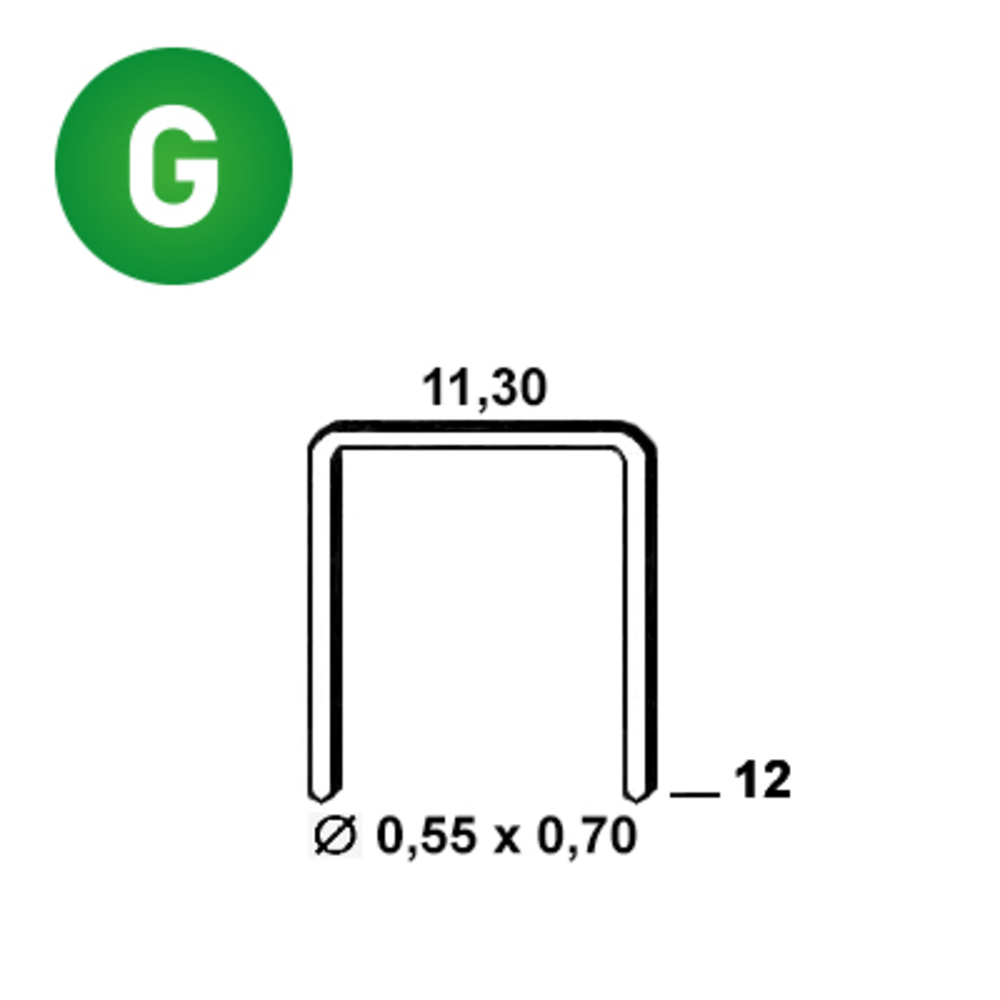 3000 AGRAFES VX-12 GALVA - ALSAFIX - 6VX121