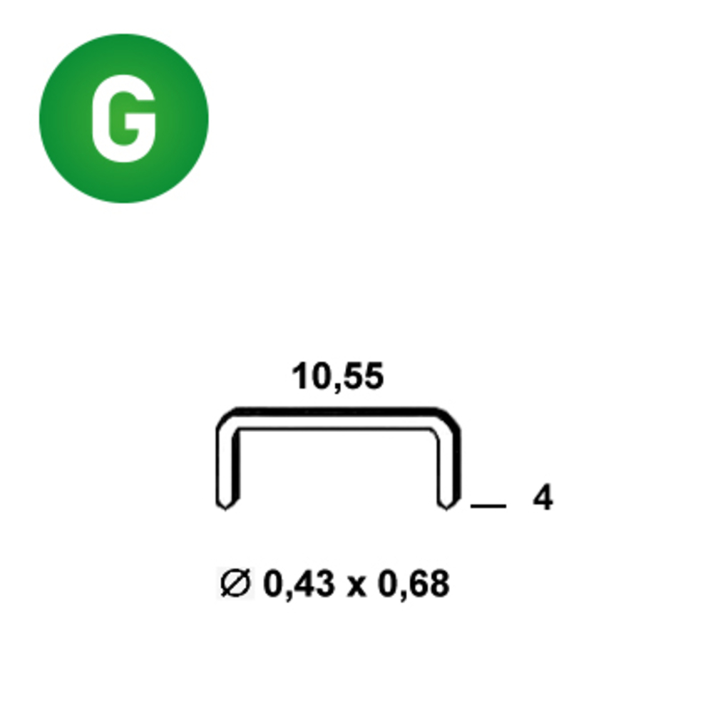 8400 AGRAFES VZ-04 GALVA - ALSAFIX - 6VZ041