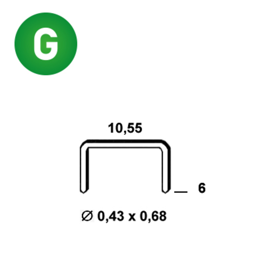 6700 AGRAFES VZ-06 GALVA - ALSAFIX - 6VZ061