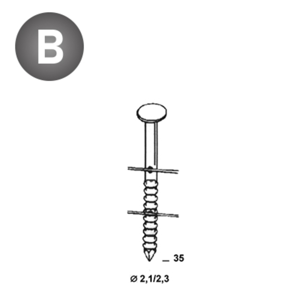 19500 COILS BO 21/23 X 35 ANNELÉES - ALSAFIX - BO-21352