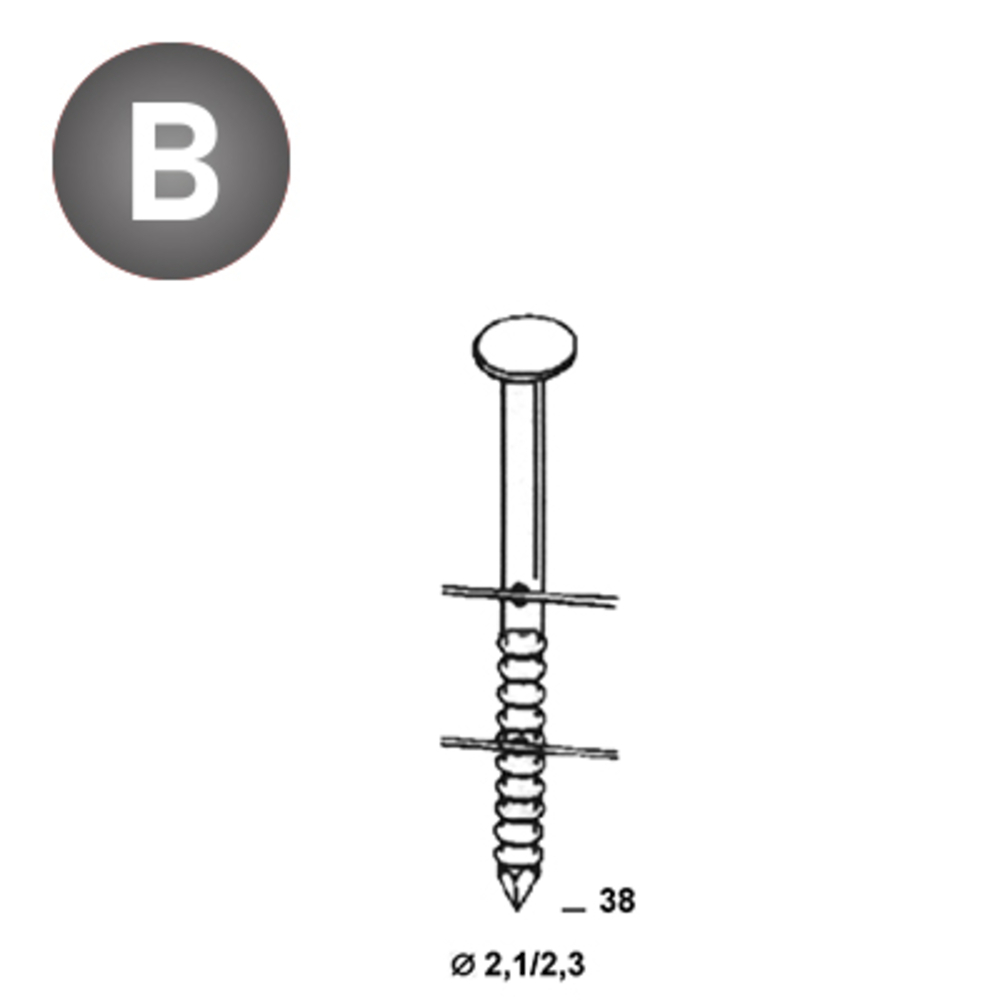 19500 COILS BO 21/23 X 38 ANNELÉES - ALSAFIX - BO-21382