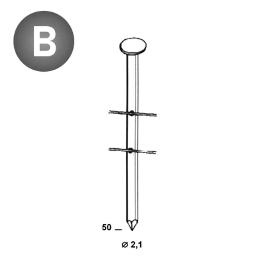 15600 COILS BO 21 X 50 LISSES - ALSAFIX - BO-21501
