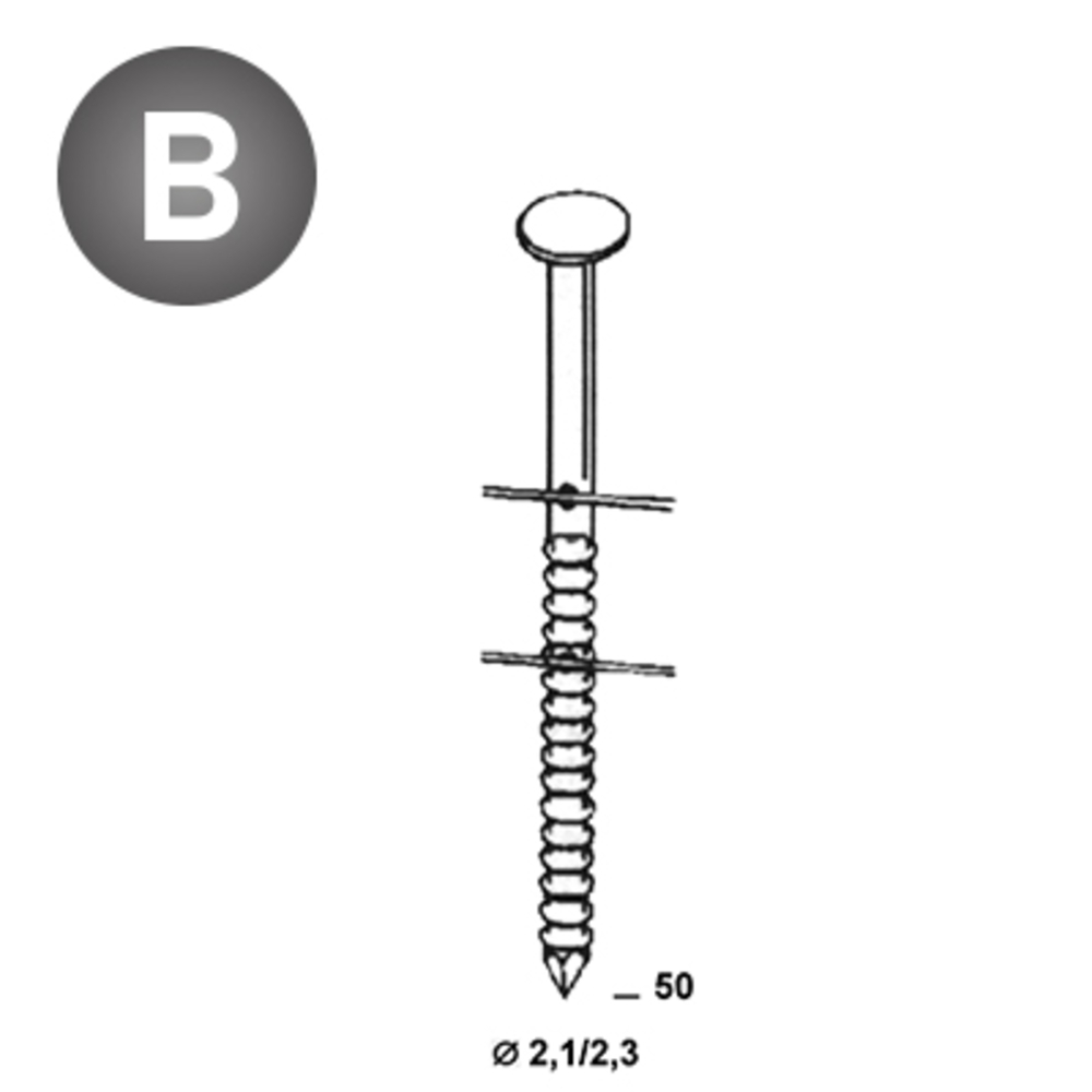 15600 COILS BO 21/23 X 50 ANNELÉES - ALSAFIX - BO-21502