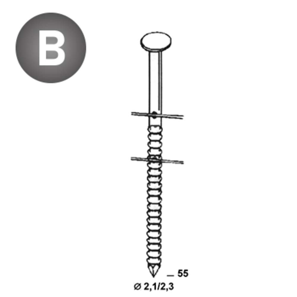 11700 COILS BO 21/23 X 55 ANNELÉES - ALSAFIX - BO-21552