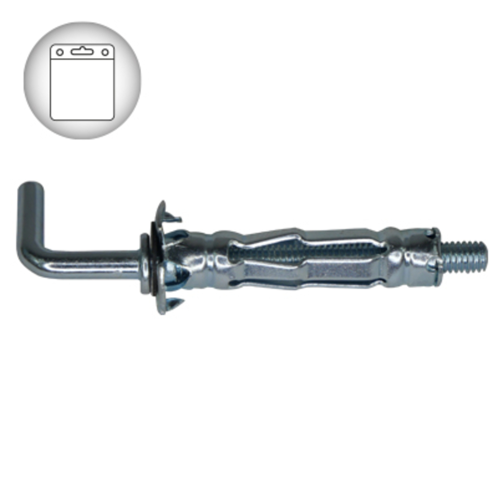 CHEVILLE VERROU HWA 4-32 CROCHET BLISTER DE 25 pièces - ALSAFIX - CV04032KBL