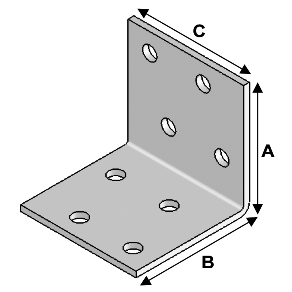 ÉQUERRE 40X40X40X2,0 - ALSAFIX - EA04040420