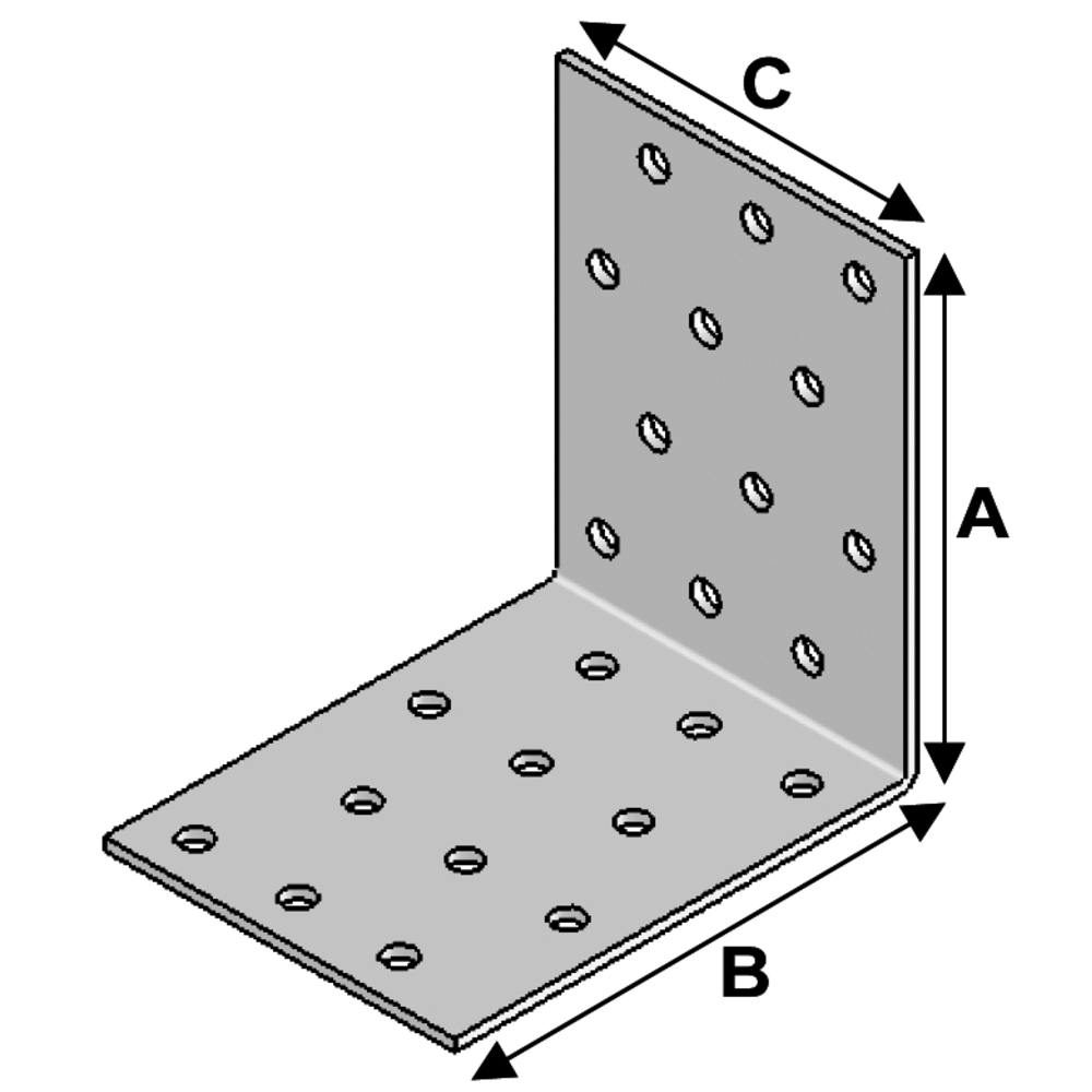 ÉQUERRE 40X40X60X2,0 - ALSAFIX - EA04040620