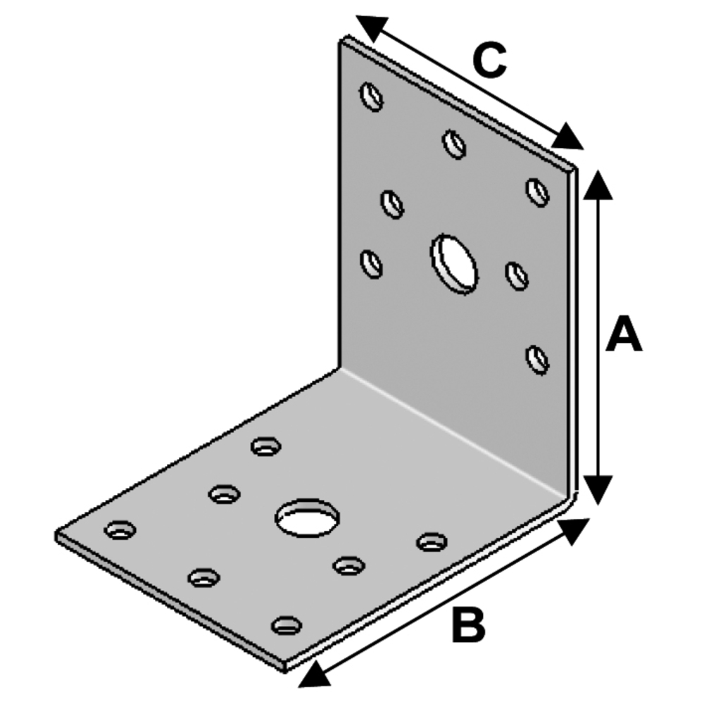 ÉQUERRE 70X70X55X2,0 - ALSAFIX - EA07070525