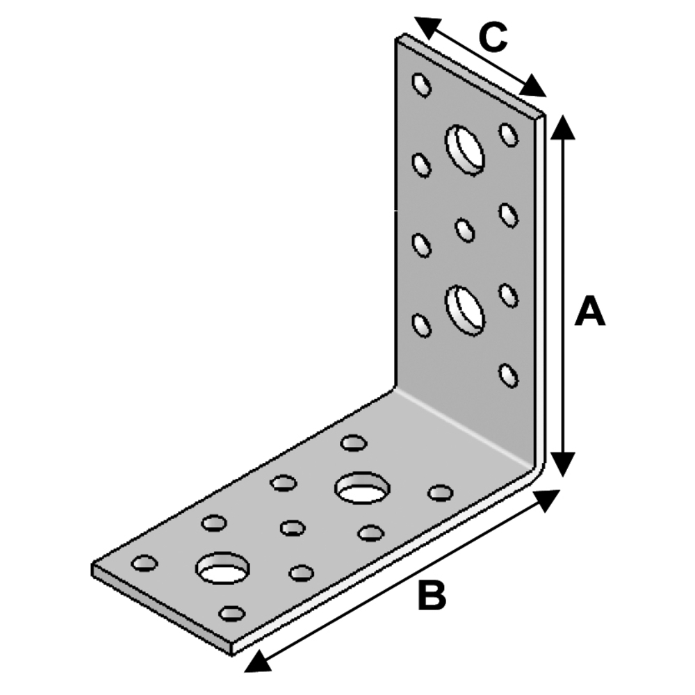 ÉQUERRE 90X90X40X3,0 - ALSAFIX - EA09090430