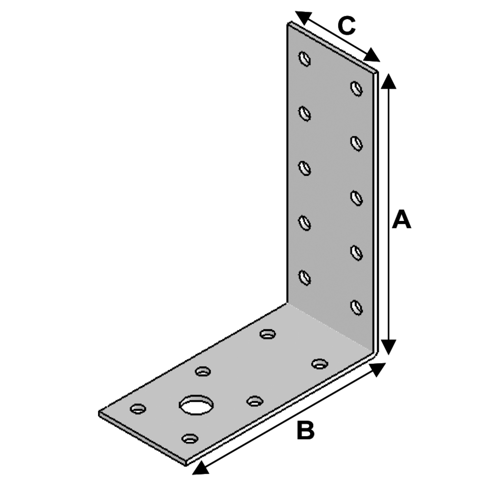 ÉQUERRE 120X95X40X3,0 - ALSAFIX - EA11090430
