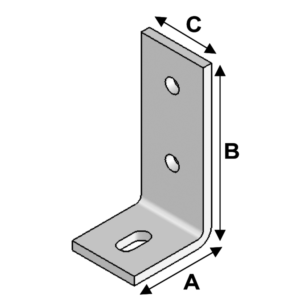 ÉQUERRE BÉTON 75X75X60X6,0 - ALSAFIX - EB07070660