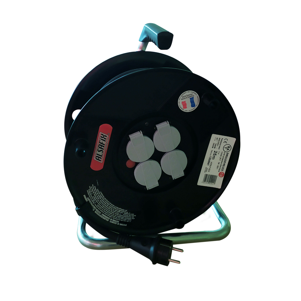 ENROULEUR ÉLECTRIQUE 25 M 3 X 2,5 H07 RN-F - ALSAFIX - ENR77315
