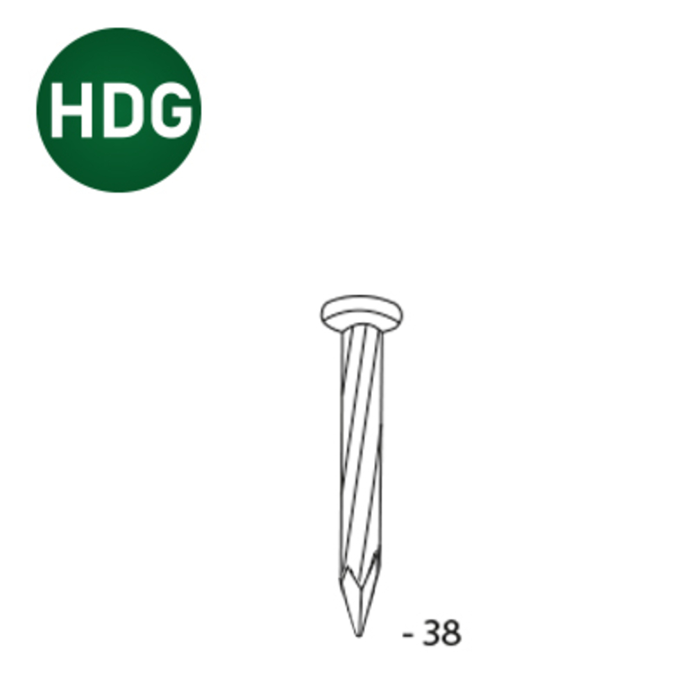6000 COILS S 2,5X38 ACIER HDG - ALSAFIX - FAP38V5