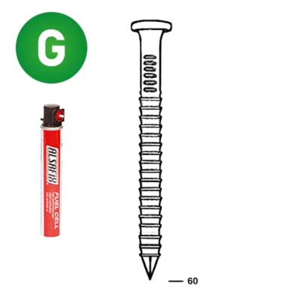 PACK 34° 40X60 ANNELÉES GALVA + 2 GAZ - ALSAFIX - P3440606