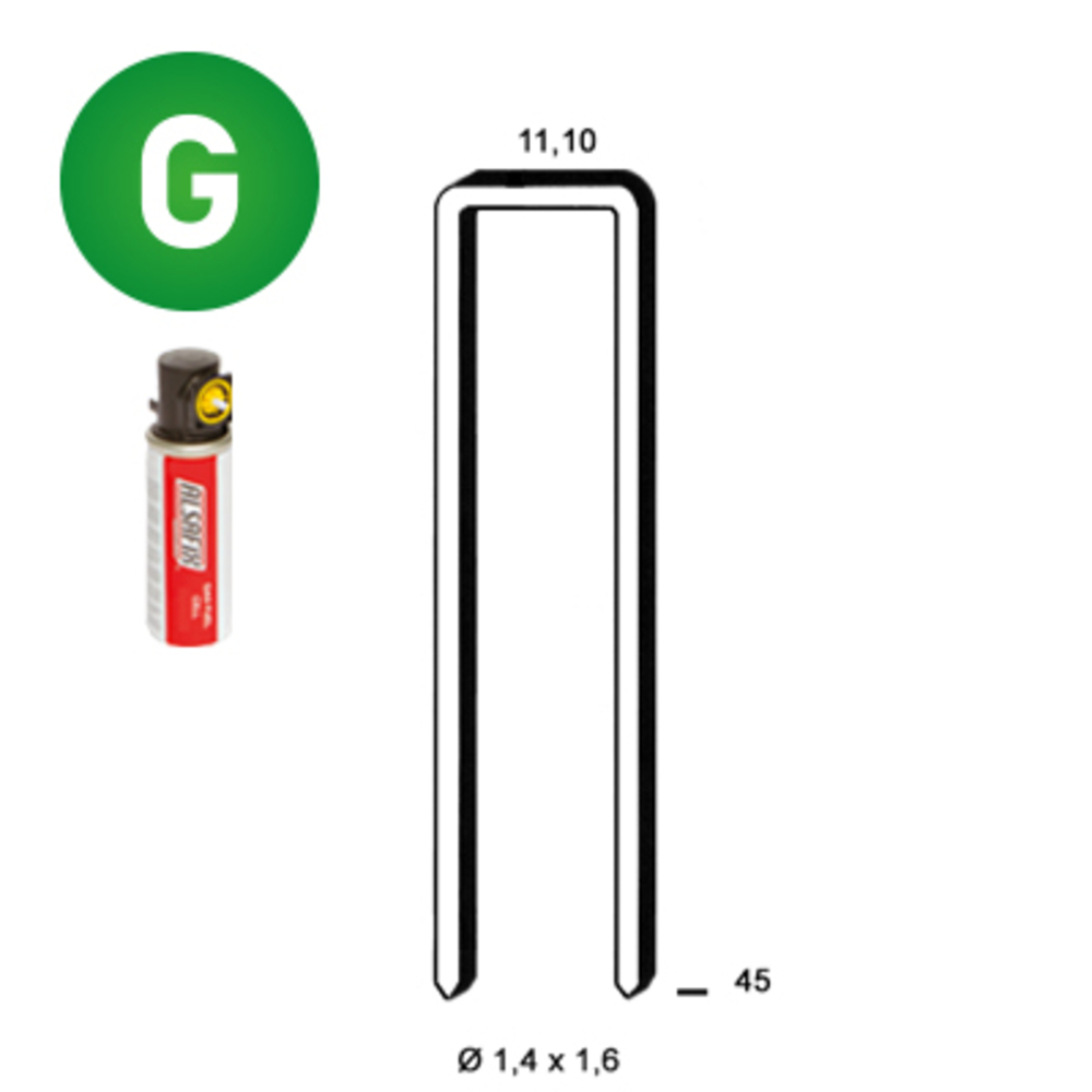 PACK Z-45 GALVA RÉSINÉES - 2000 AGF + 2 GAZ - ALSAFIX - P6Z-451