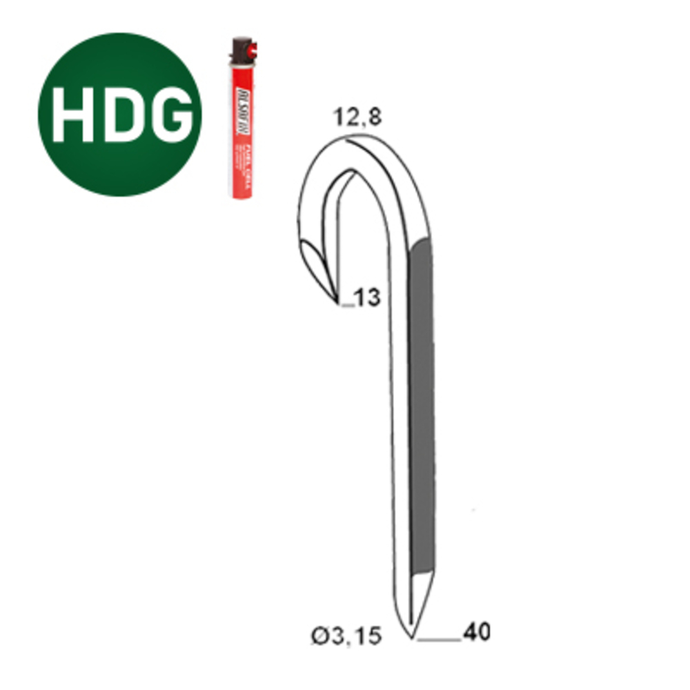 PACK 2000 CRAMPILLONS EN BANDE 3,15X40/13 GALVA + 2 GAZ - ALSAFIX - PBDCR32401