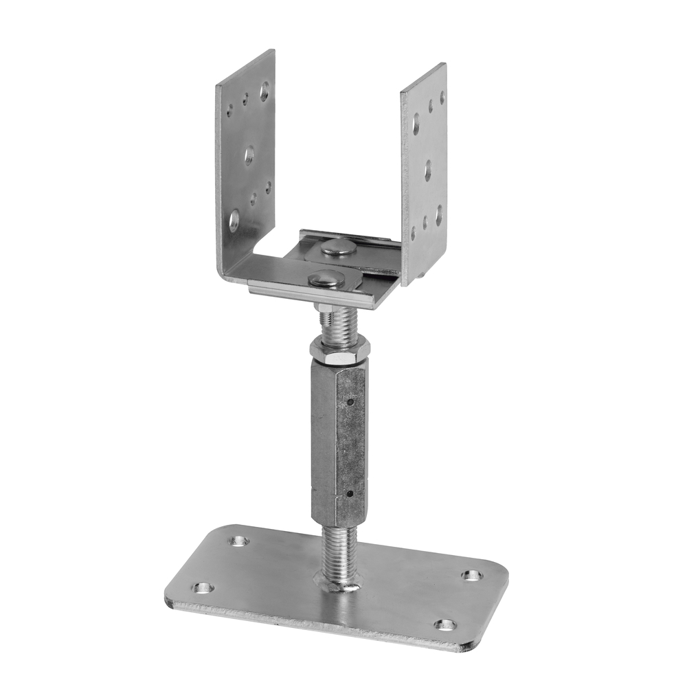 PIED RÉGLABLE AVEC PLATINE V - 80 - ALSAFIX - PPUR80