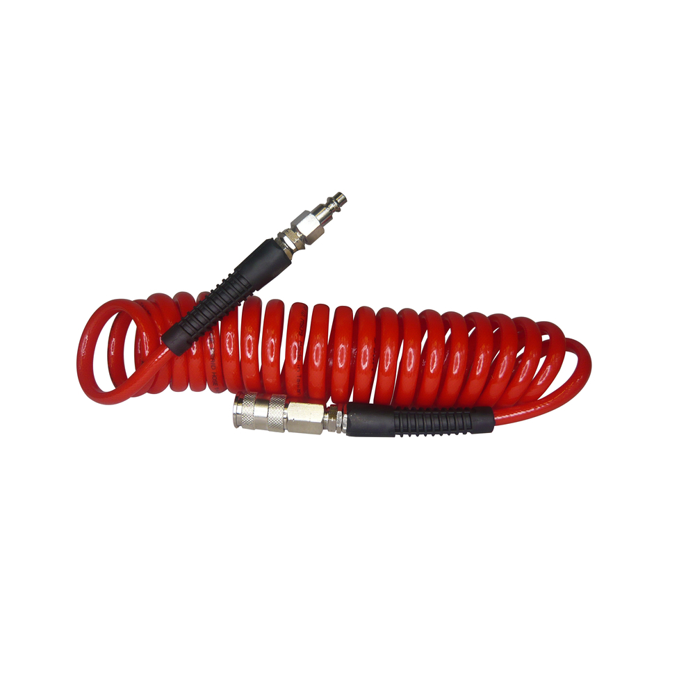 TUYAU SPIRALE AVEC RACCORDS RAPIDE 1/4 5 X 8 -LON4M - ALSAFIX - R0804