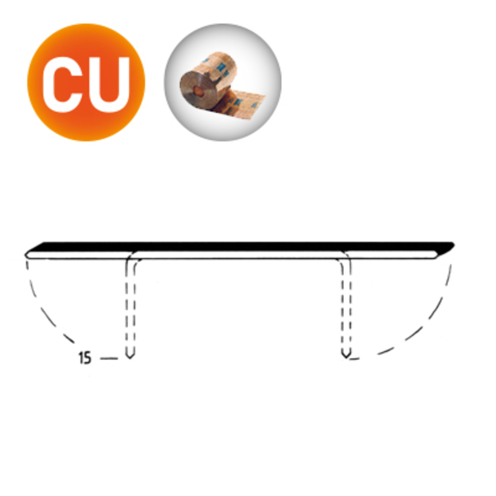 24000 AGRAFES R555-15 CUIVRÉES - ALSAFIX - R555-15