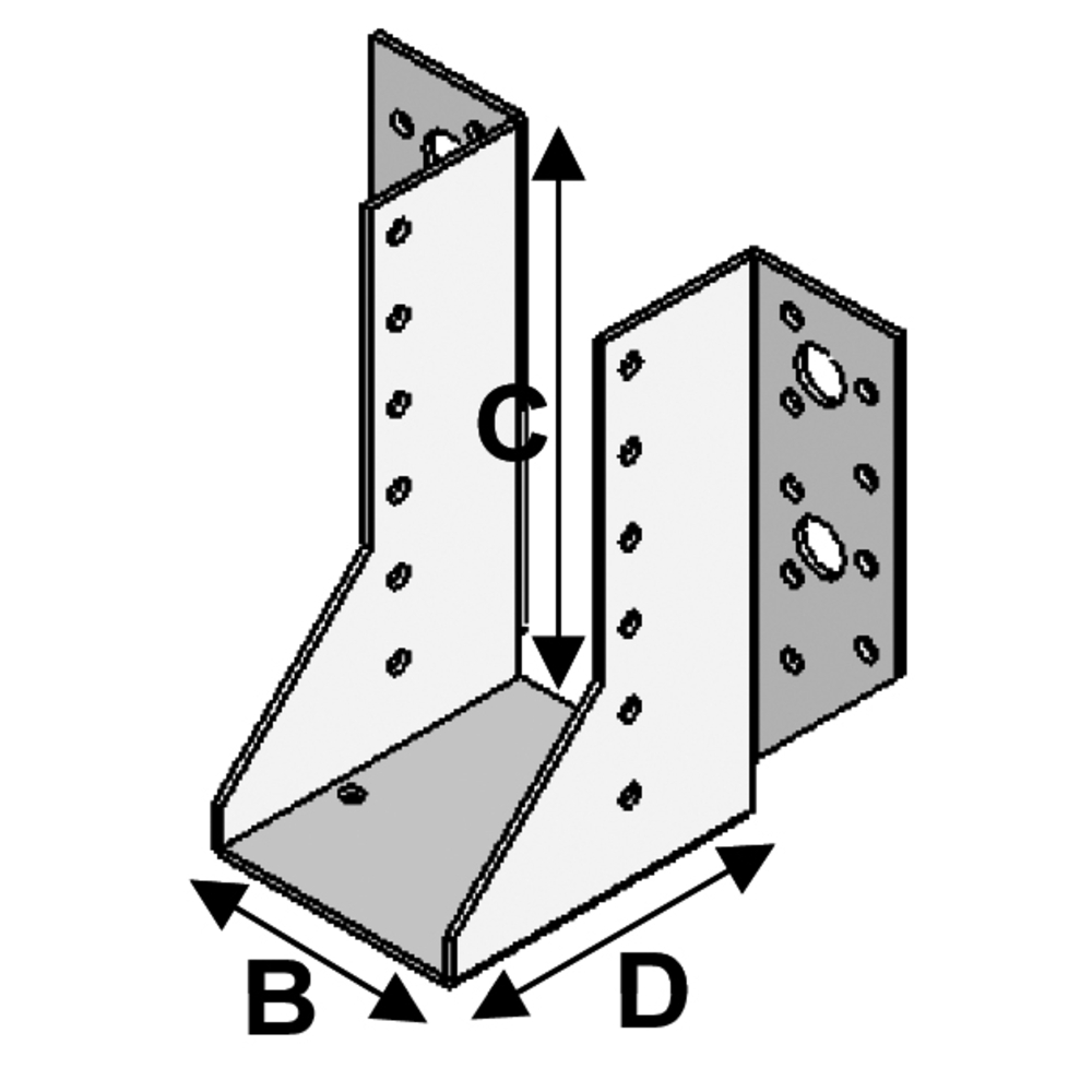 SABOT AILE EXT 64 X 128 X 2,0 - ALSAFIX - SE064128