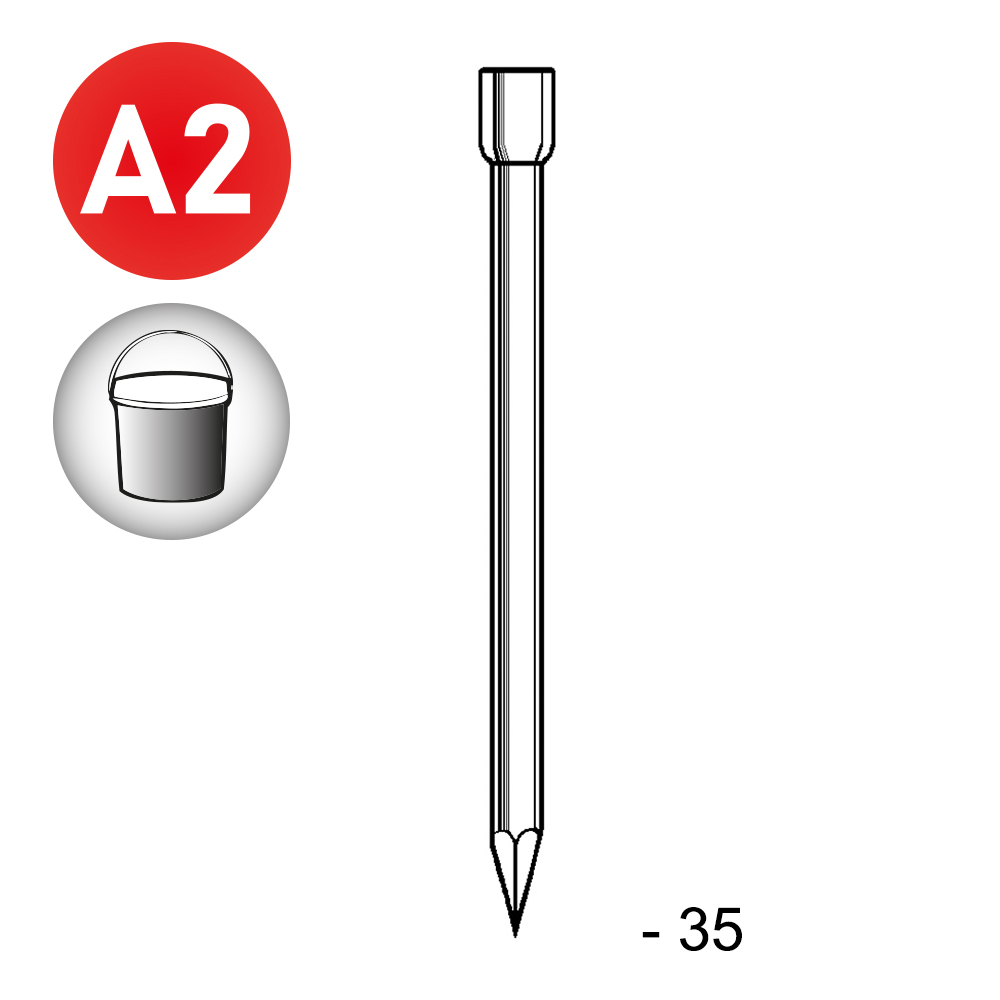 POINTE TH INOX 1,8X35 EN SEAU DE 5 KG - ALSAFIX - TH180359S