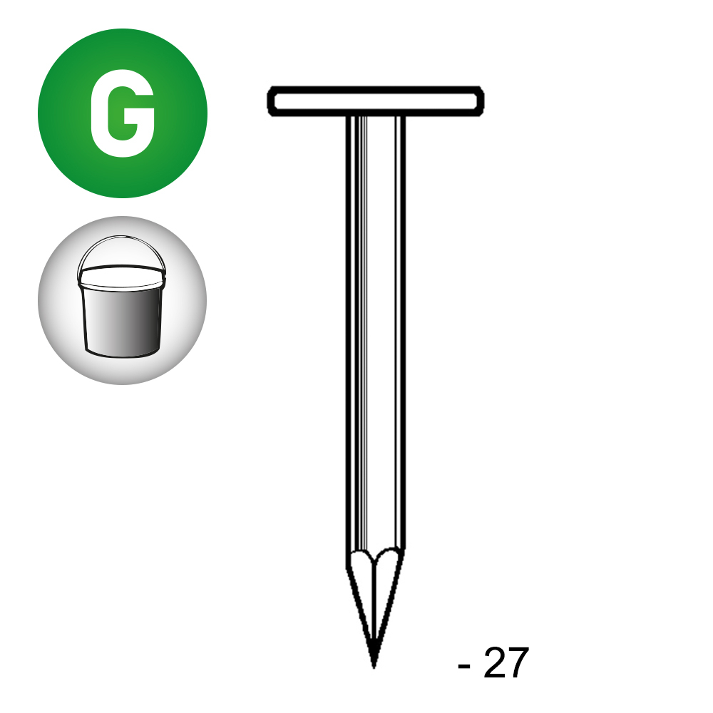 TEL LISSE GALVA 2,5X27 EN SEAU DE 5 KG - ALSAFIX - TL250274S