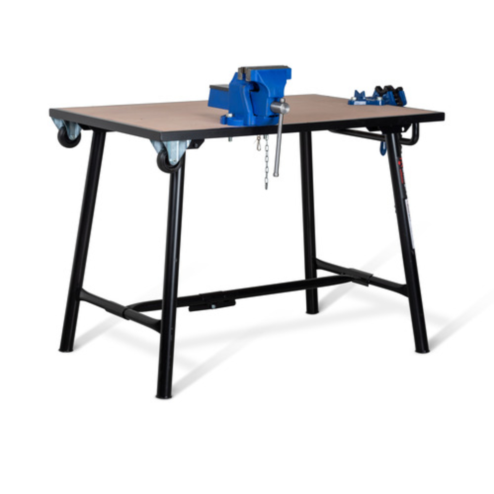 Établi de travail avec étau à chaîne et étau d'atelier Tuffbench 1080x750x820 ARMORGARD - BH10HWF