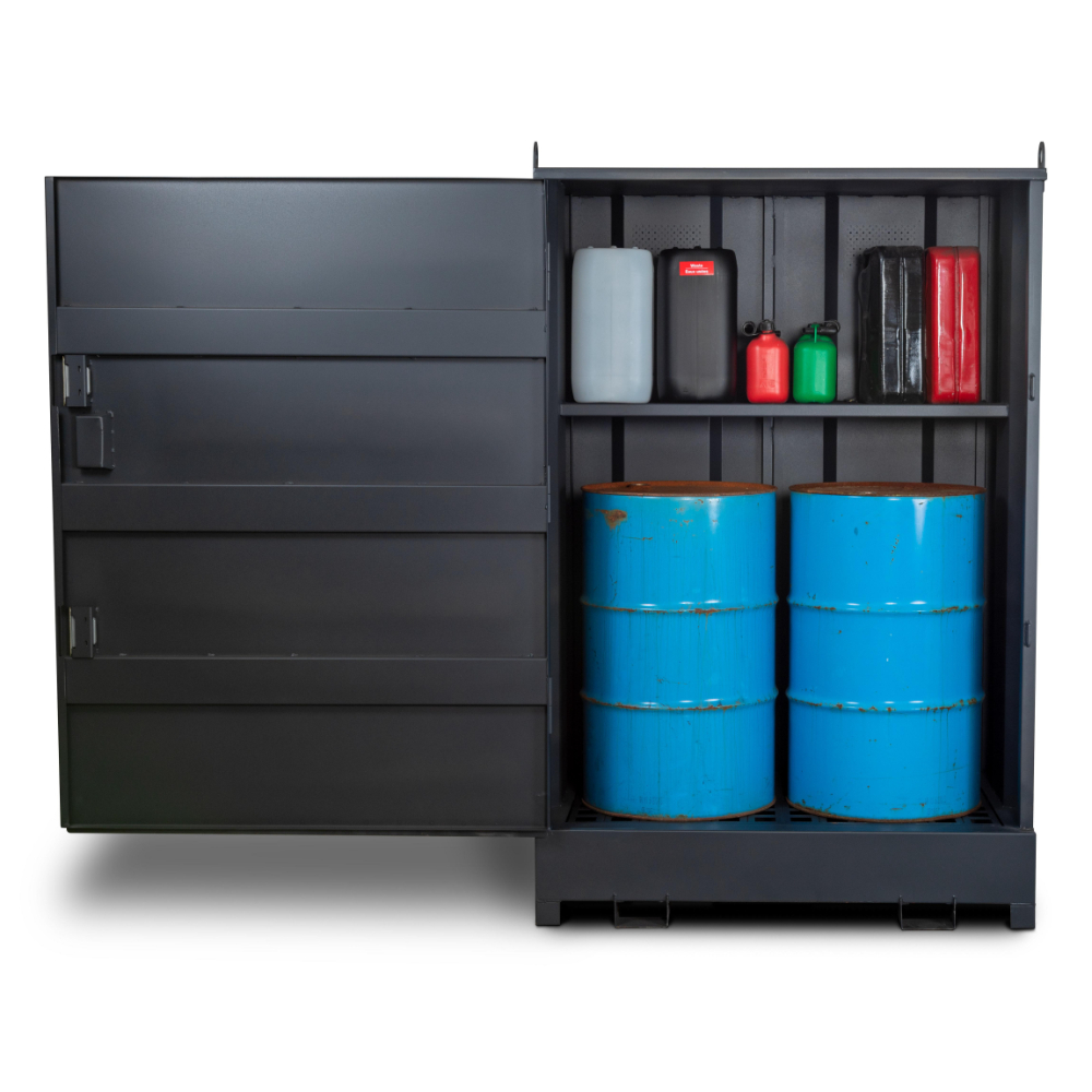 Armoire 2 fûts avec étagère drumbank db2s 1410x930x2205 ARMORGARD - DB2S