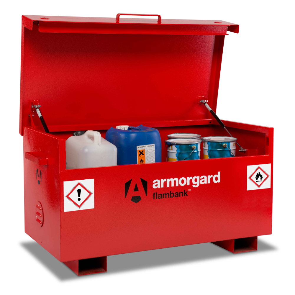 Coffre de chantier produit inflammable flambank fb2 1295x630x675 ARMORGARD - FB2