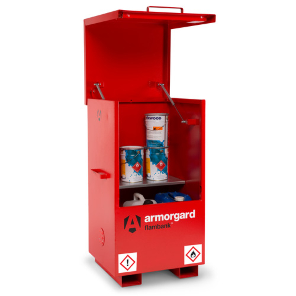Coffre de chantier produit inflammable flambank fbc2 780x630x1280 ARMORGARD - FBC2