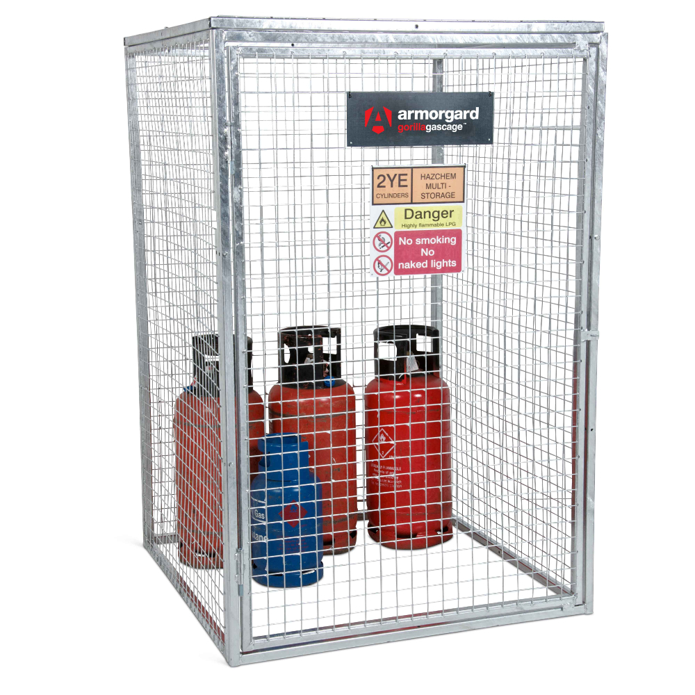 Cage pour bouteilles de gaz gorrila gas cage ggc6 - 1200x1200x1800 ARMORGARD - GGC6