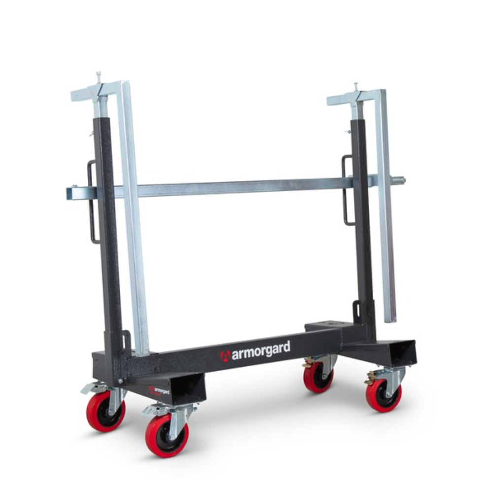 Chariot mobile porte plaque avec pinces Loadall la750-pro 1705x550x1305 ARMORGARD - LA750-Pro