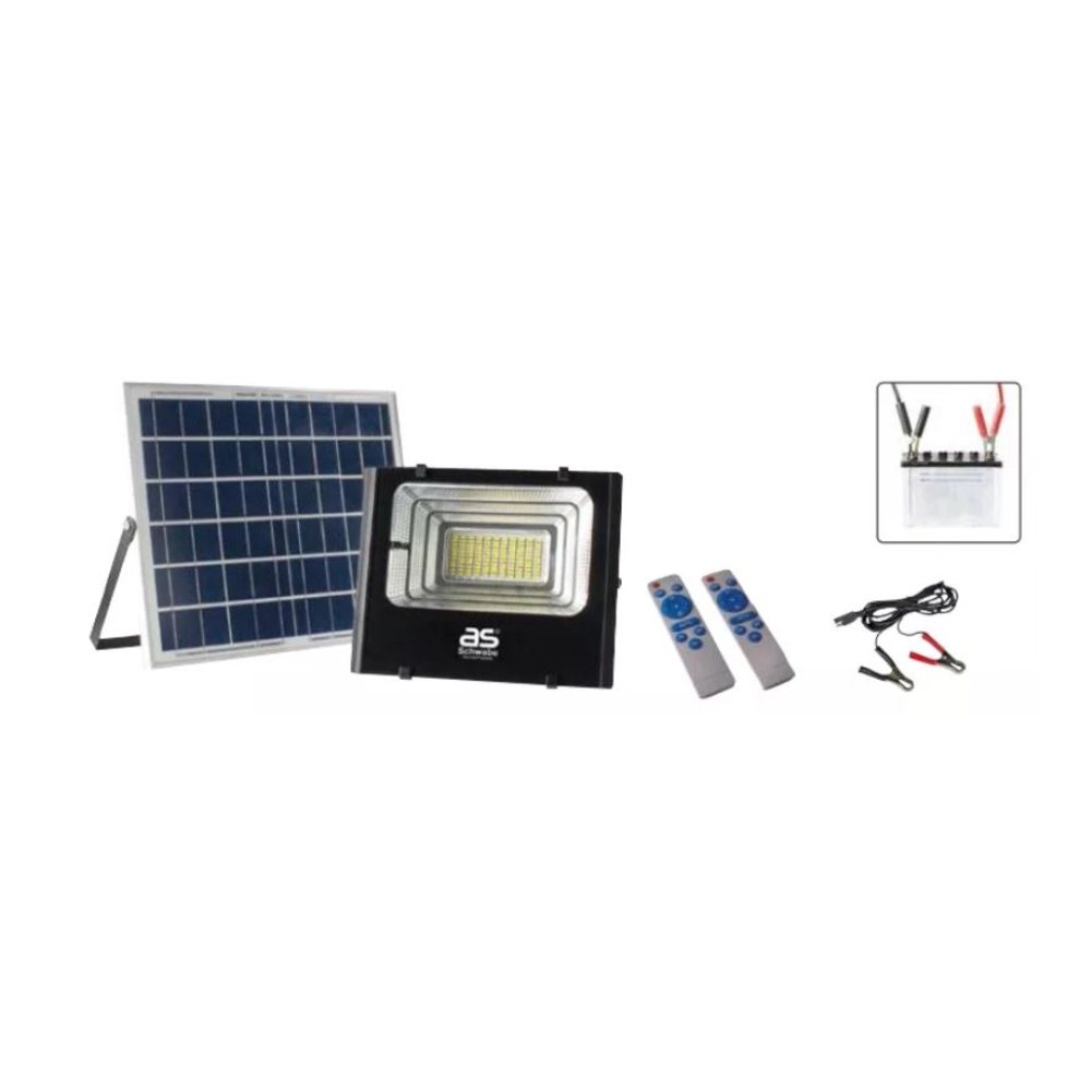 Projecteur solaire avec télécommande AS SCHWABE - 46981