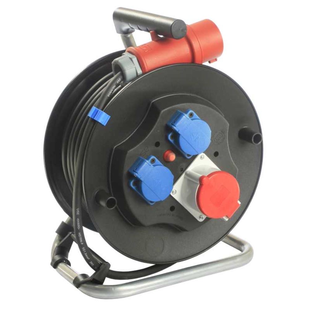 Enrouleur de câble AS-SCHWABE 20M Triphasé H07RN-F 5G2,5 - 810158