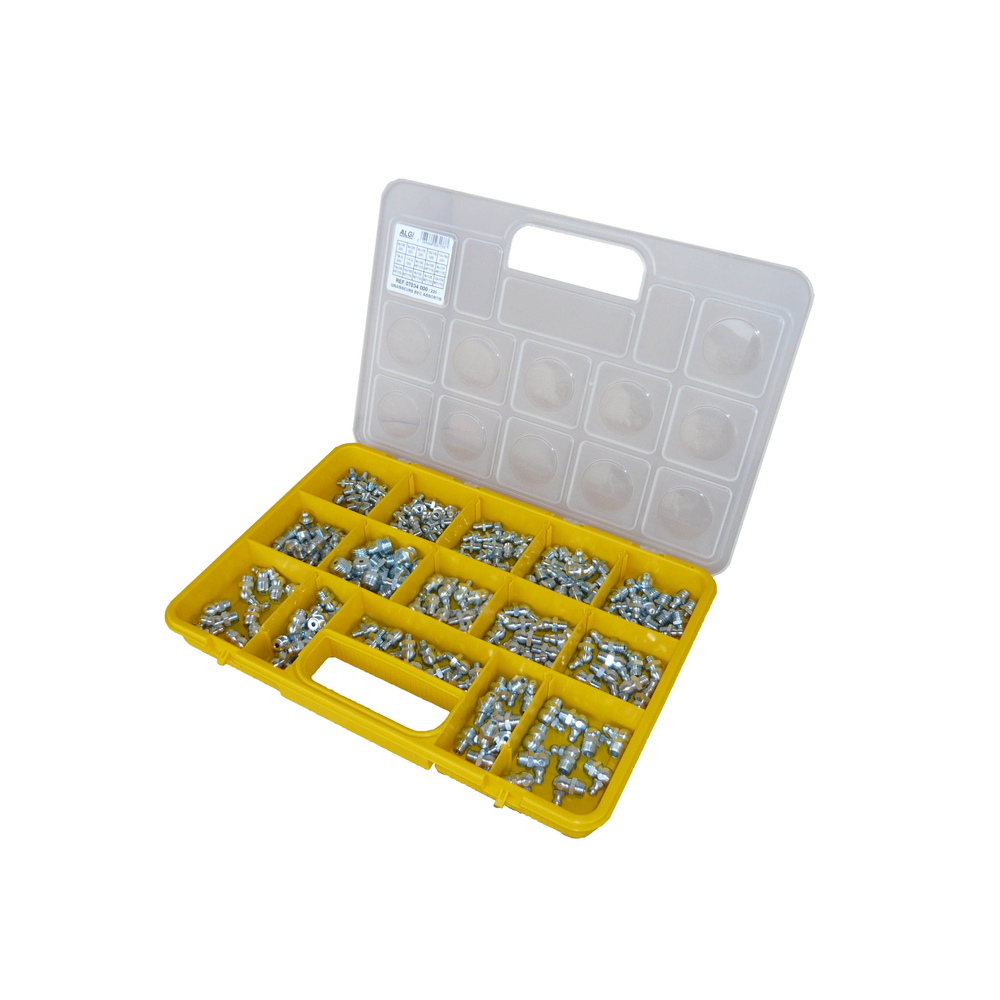 COFFRET 100 GRAISSEURS HYDRAULIQUES FILETAGE METRIQUE ALGI EQUIPEMENT - 07035000