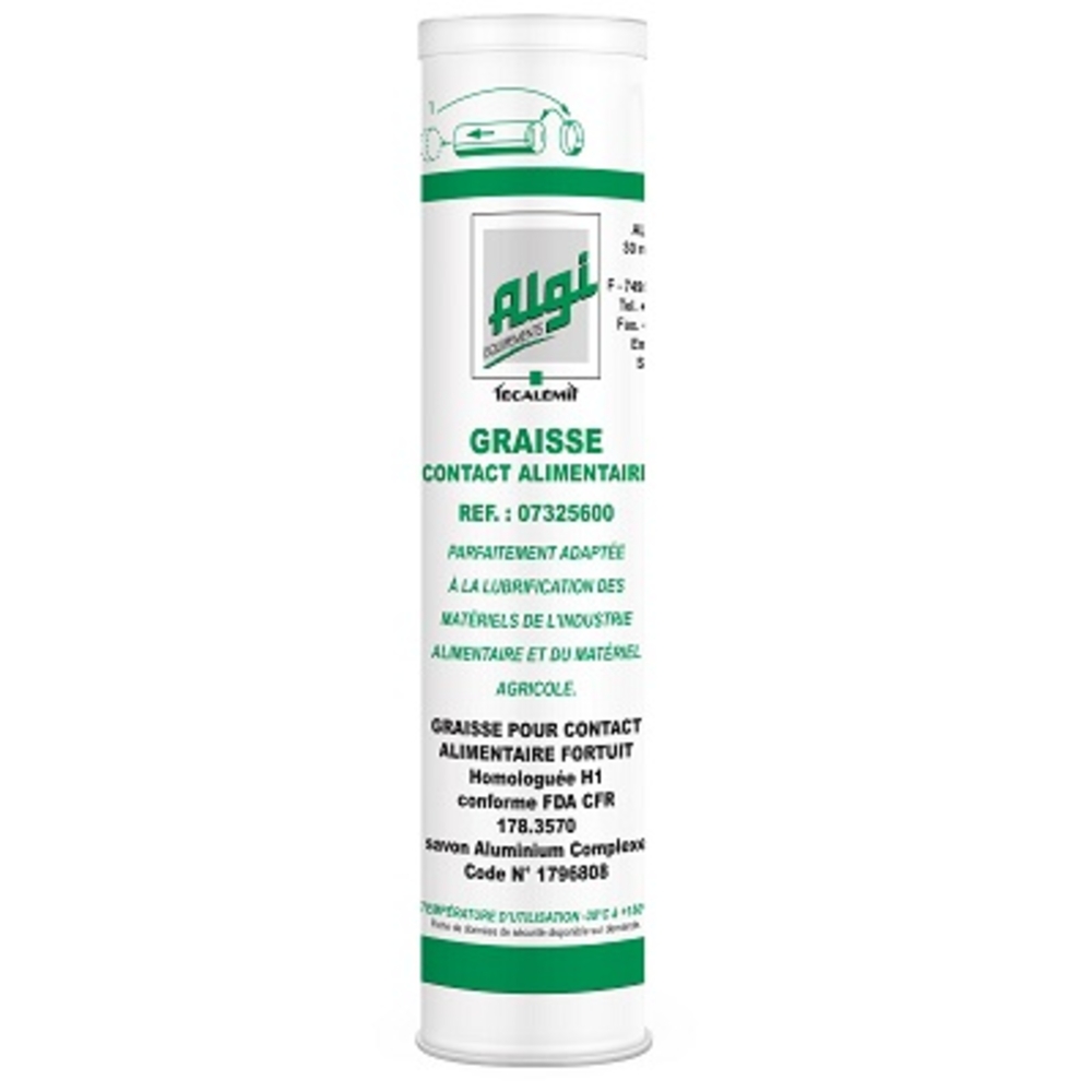 CARTOUCHE GRAISSE CONTACT ALIMENTAIRE EP 1.5 ALGI EQUIPEMENT - 07325600