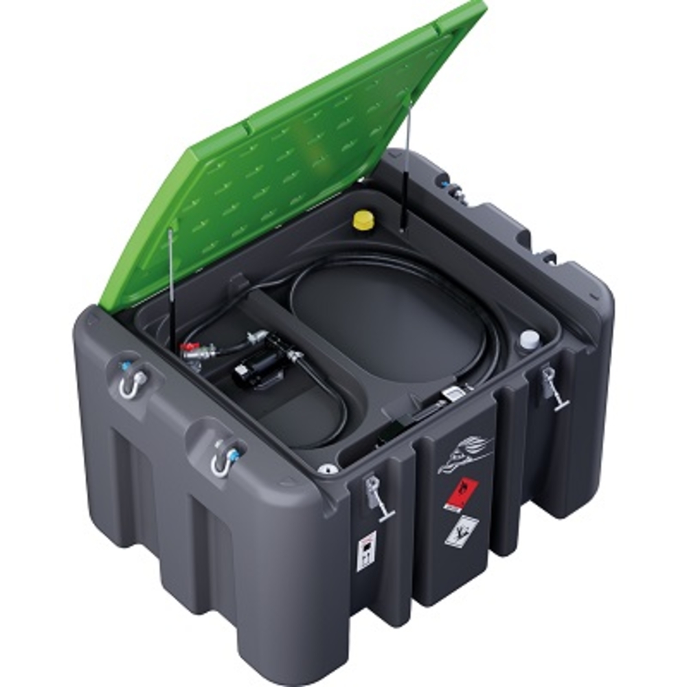 STATION GASOIL MOBILE 970L SANS COMP. POLYETH.12V-50L/mn AVEC CAPOT ALGI EQUIPEMENT - 07670913