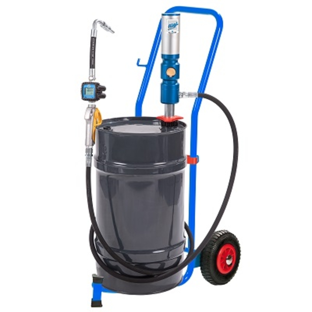 Ensemble pneumatique huile 3/1 mobile pour tonnelet 60 l chariot 2 roues et pistolet digital - ALGI EQUIPEMENT - 07750351