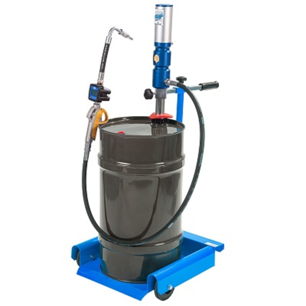 Ensemble pneumatique huile 3/1 mobile pour tonnelet 60 l chariot 4 roues et pistolet digital - ALGI EQUIPEMENT - 07750352