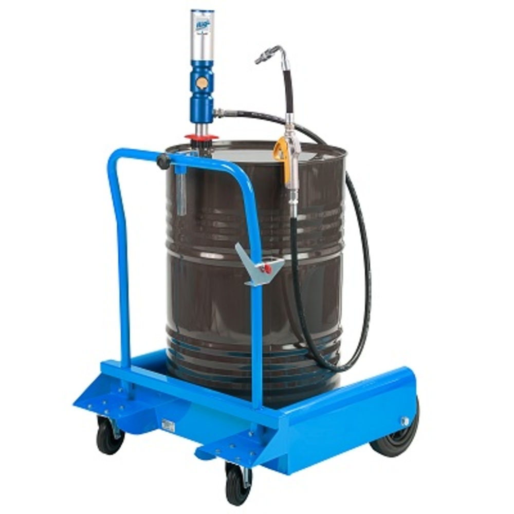 Ensemble pneumatique huile 3/1 mobile pour fût 200 l chariot 4 roues pistolet standard - ALGI EQUIPEMENT - 07750520