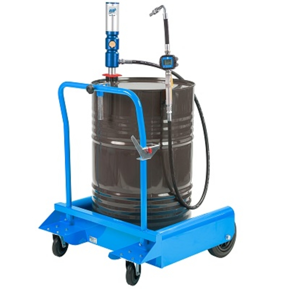 Ensemble pneumatique huile 3/1 mobile pour fût 200 l chariot 4 roues pistolet digital - ALGI EQUIPEMENT - 07750551