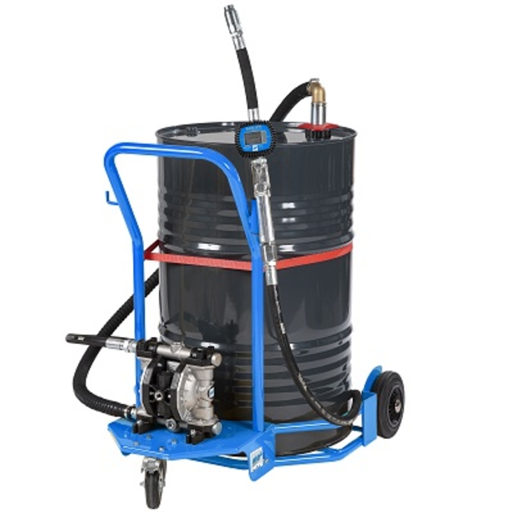 Ensemble huile mobile pour fût avec pompe 110 l/min - ALGI EQUIPEMENT - 07752023