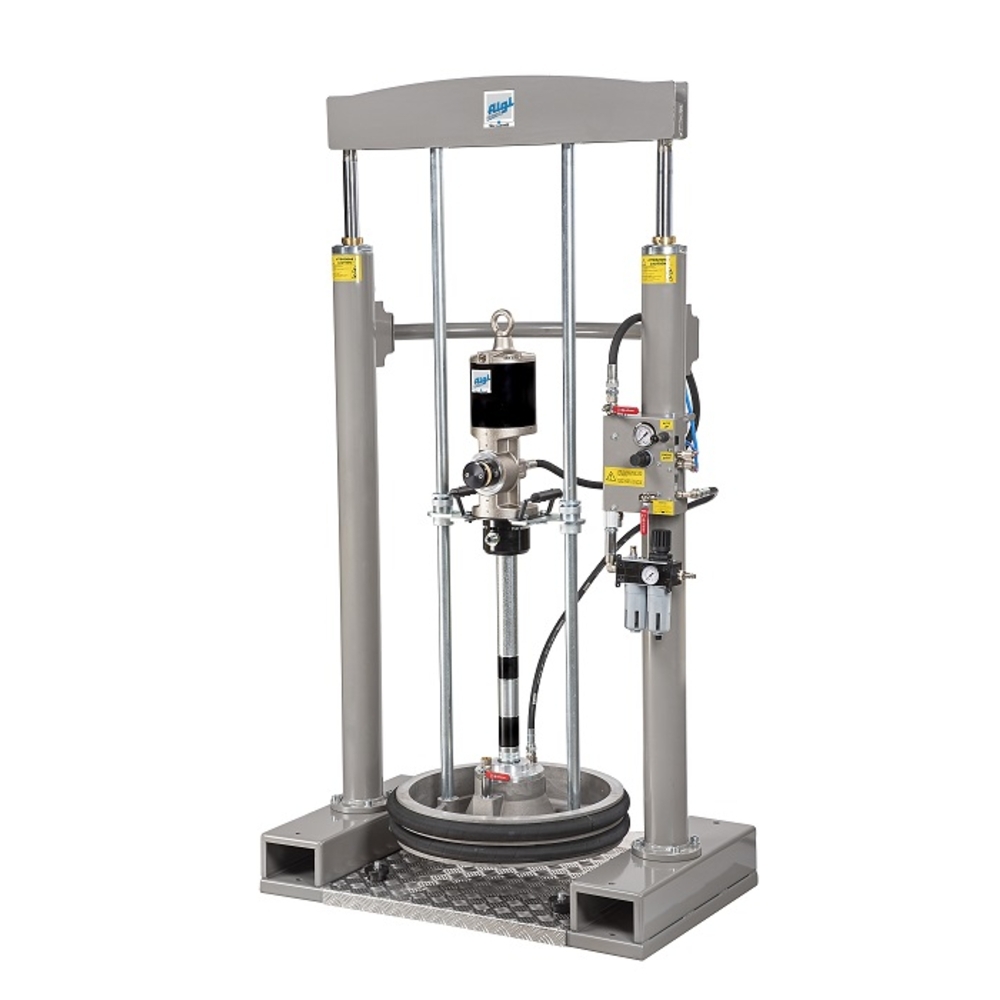 Pompe pneumatique huile industrielle 10/1 pour fût 200 L sur presse élévatrice - ALGI EQUIPEMENT - 07758245