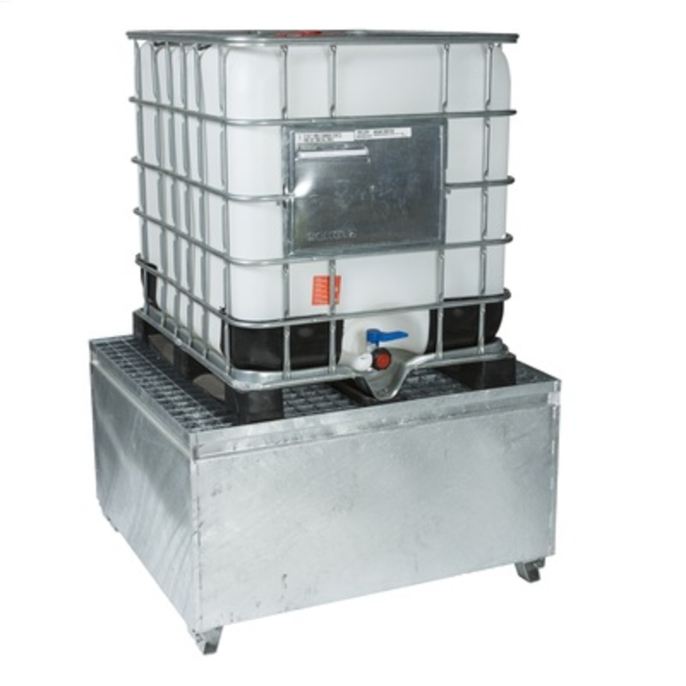 Bac de rétention acier galvanisé 1000 l pour cuve IBC 1000 l - ALGI EQUIPEMENT - 07767300