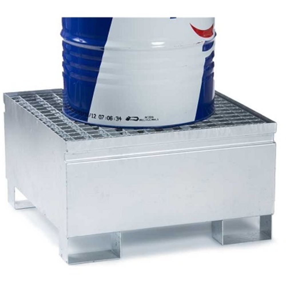 Bac de rétention acier galvanisé 220 l pour 1 fût - ALGI EQUIPEMENT - 07767400