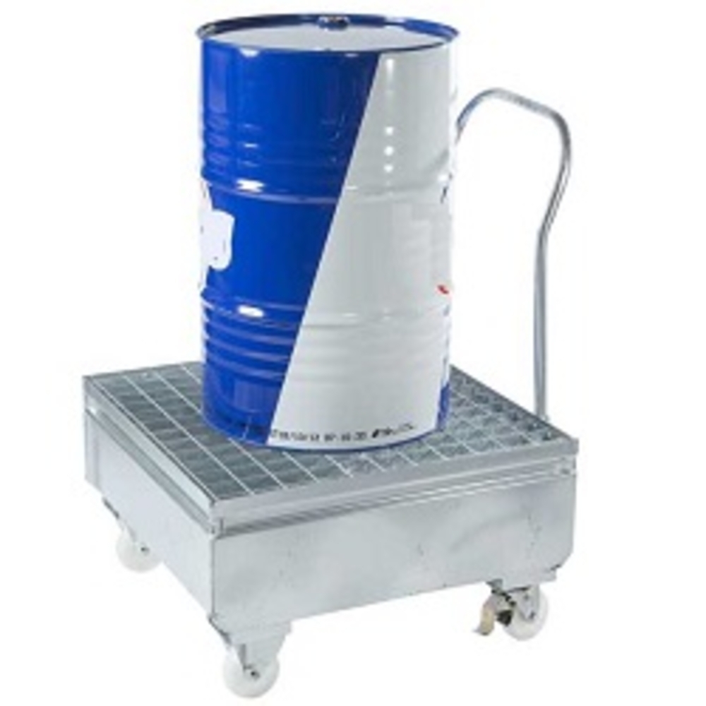 Chariot de rétention acier galvanisé pour 1 fût - ALGI EQUIPEMENT - 07767450